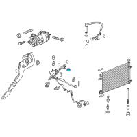 OEM Cadillac AC Tube Cap Diagram - 20911239