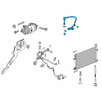 OEM 2015 Buick Regal Compressor & Condenser Hose Diagram - 22839307