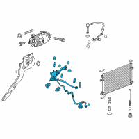 OEM 2010 Buick LaCrosse Liquid Hose Diagram - 84074315