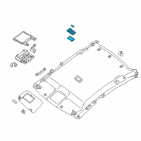 OEM 2017 Nissan Sentra Room Lamp Assy Diagram - 26410-4AF4B