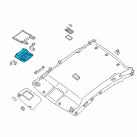 OEM Nissan Lamp Assembly-Map Diagram - 26430-8991A