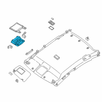 OEM Nissan Rogue Sport Lamp Assembly Map Diagram - 26430-4GB7B