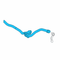 OEM 2018 Lexus LS500h Bar Sub-Assembly, Front STABILIZER Diagram - 48804-50020