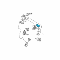 OEM 2006 Toyota Camry Lateral Rod Upper Bracket Diagram - 12322-28010