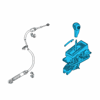 OEM Ford Mustang Gear Shift Assembly Diagram - DR3Z-7210-BB