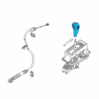 OEM Ford Mustang Shift Knob Diagram - DR3Z-7213-BA