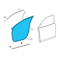 OEM Toyota Highlander Door Weatherstrip Diagram - 67862-0E060