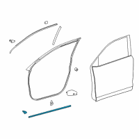 OEM 2018 Toyota Highlander Weatherstrip Diagram - 67864-0E030