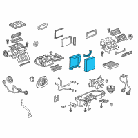 OEM 2017 Chevrolet Sonic Evaporator Core Diagram - 95072673