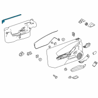 OEM 2013 Chevrolet Camaro Belt Weatherstrip Diagram - 92243319