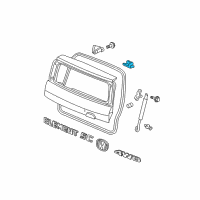 OEM Honda Element Hinge, Tailgate Diagram - 68210-S7A-000ZZ