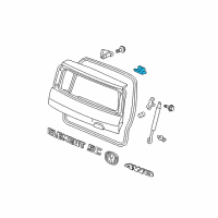 OEM 2008 Honda Element Hinge, Tailgate Diagram - 68210-S7A-000ZZ