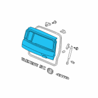 OEM Honda Element Tailgate (DOT) Diagram - 68100-SCV-A90ZZ