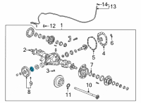 OEM 2022 GMC Sierra 3500 HD Front Seal Diagram - 84757357