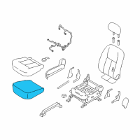 OEM 2017 Nissan Titan Pad-Front Seat Cushion Diagram - 87311-EZ01A