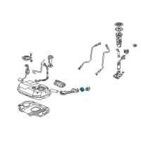 OEM 2000 Honda Insight Gasket, Fuel Filler Pipe Diagram - 17662-SS1-010