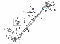 OEM Jeep Wrangler EXHAUST Diagram - 68451106AA