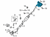 OEM 2022 Jeep Wrangler EXHAUST Diagram - 68296806AD