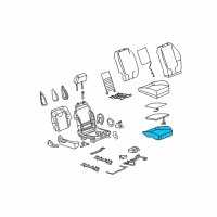 OEM 2007 Chevrolet Malibu PAD, Front Seat Cushion Diagram - 22718147