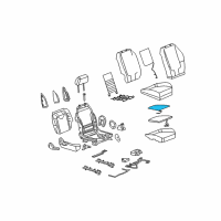 OEM 2007 Chevrolet Malibu Module Kit-Inflator Restraint Front Pass Presence (W Diagram - 22708371