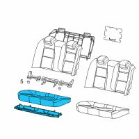 OEM 2013 Chevrolet Caprice Seat Cushion Pad Diagram - 92247327