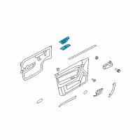 OEM 2009 Pontiac G3 Switch Bezel Diagram - 96652191