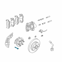 OEM Dodge Hub Bolt Diagram - 6505828AA