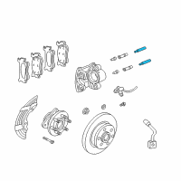 OEM 1998 Dodge Dakota Pin-CALIPER Diagram - 4886075AA