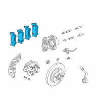 OEM 1997 Dodge Dakota Shoe Kit Diagram - 4797400