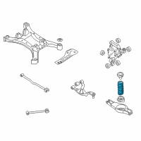 OEM 2009 Nissan Altima Spring - Rear Suspension Diagram - 55020-JA01B