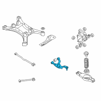 OEM 2011 Nissan Altima Arm Rear Suspension RH Diagram - 55501-JA00A