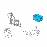 OEM 2006 Cadillac XLR Sensor Asm-Cruise Control Vehicle Dist Module Diagram - 15906711