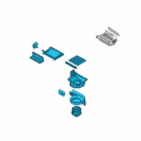 OEM Kia Optima Blower Unit Diagram - 971004CBA0