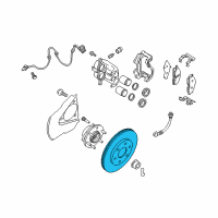 OEM 2011 Nissan Pathfinder Rotor Disc Brake Front Diagram - 40206-9CE0B