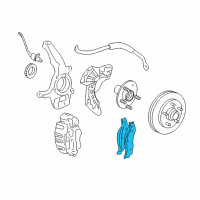 OEM 1999 Ford F-150 Front Pads Diagram - XU2Z-2V001-AUA