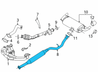 OEM Toyota GR86 Intermed Pipe Diagram - SU003-09540