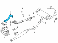 OEM 2022 Toyota GR86 Connector Pipe Diagram - SU003-10580