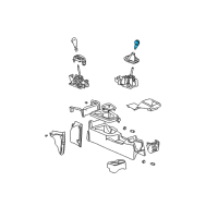 OEM 2005 Saturn Ion Handle, Manual Transmission Control Lever *Medium Slvr Metal Diagram - 21992658