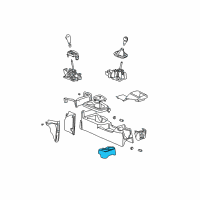 OEM 2005 Saturn Ion Holder Asm, Front Floor Console Rear Cup *Very Dark Gray Diagram - 22730729