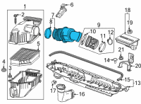 OEM Chevrolet Silverado 2500 HD Outlet Duct Diagram - 84841229