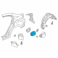 OEM Honda Adapter Assy., Fuel Cap Diagram - 74480-TR3-A01