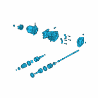 OEM 2006 Ford Escape Differential Assembly Diagram - 6L8Z-4200-A