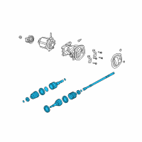 OEM 2005 Mercury Mariner Axle Shaft Assembly Diagram - 5L8Z-4234-BD