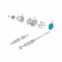 OEM Mercury Axle Cover Diagram - YL8Z-4033-AA