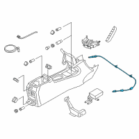 OEM 2015 Lincoln MKC Shift Control Cable Diagram - EJ7Z-7E395-F