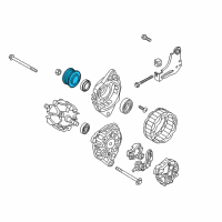 OEM Hyundai Tiburon Pulley-Generator Diagram - 37321-37406