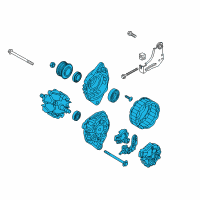 OEM 2012 Hyundai Accent Generator Assembly Diagram - 37300-2B300