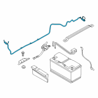 OEM BMW Battery Cable Diagram - 61-12-6-832-330