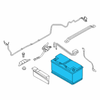 OEM BMW 340i GT xDrive EP BATTERY 92AH Diagram - 61-21-5-A40-E29