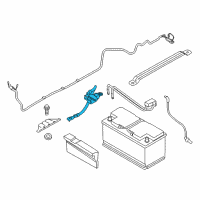 OEM BMW 435i xDrive Negative Battery Cable Diagram - 61-21-9-117-877